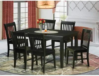 East West Furniture 7  Pc  Dining  room  set  -Kitchen  Table  and  6  Dining  Chairs