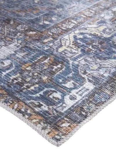 Percy 39AIF Blue/Ivory/Brown 5'3" x 7'6" Rug