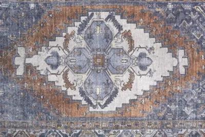 Percy 39AIF Blue/Ivory/Brown 5'3" x 7'6" Rug