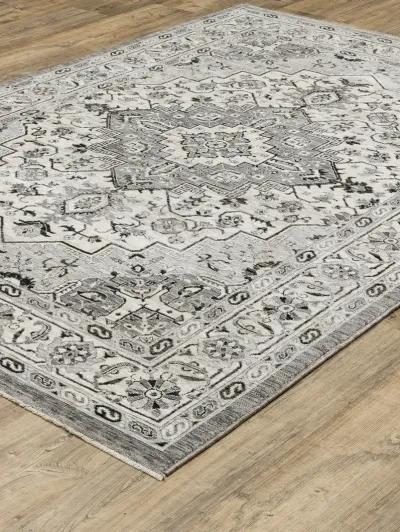 Chamberlain 2'3" x 7'6" Grey Rug