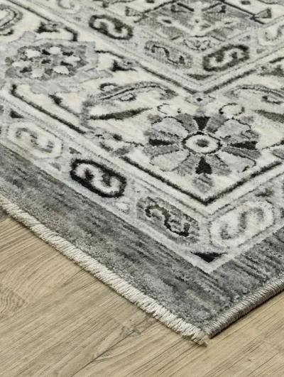 Chamberlain 2'3" x 7'6" Grey Rug