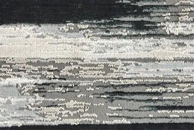 Micah 3338F Black/Silver/Gray 12' x 15' Rug