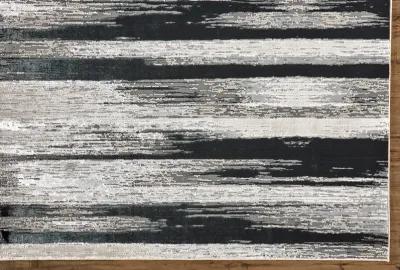 Micah 3338F Black/Silver/Gray 12' x 15' Rug