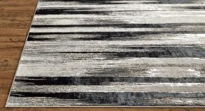 Micah 3338F Black/Silver/Gray 12' x 15' Rug