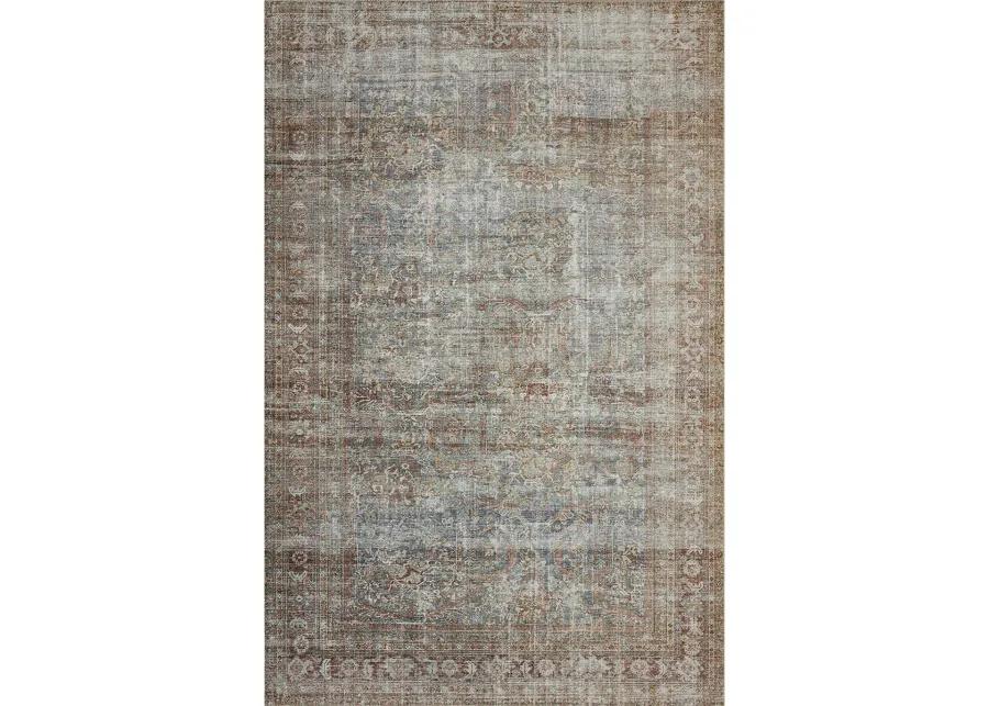 Jules JUL05 Lagoon/Brick 8'6" x 11'6" Rug by Chris Loves Julia × Loloi