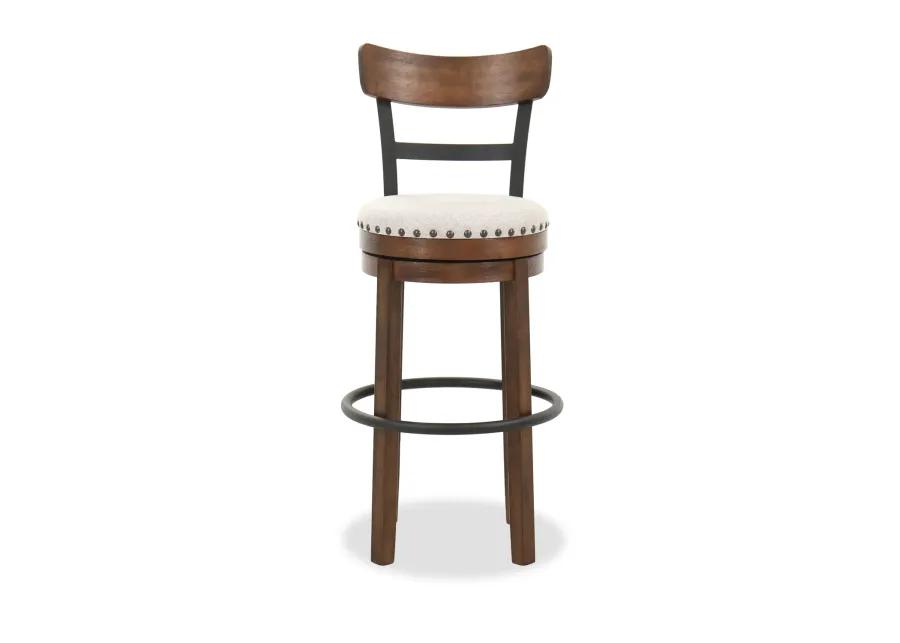 Valebeck Tall Upholstered Swivel Barstool