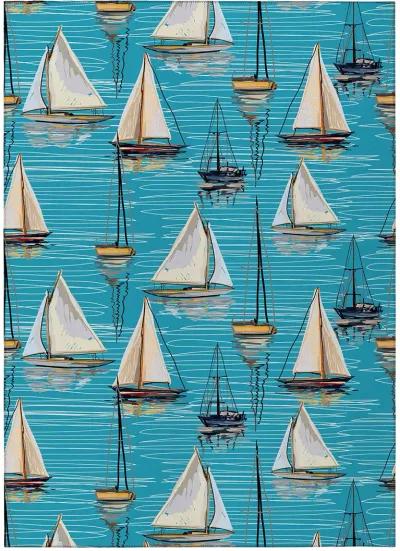 Harbor HA8 Teal 5' x 7'6" Rug