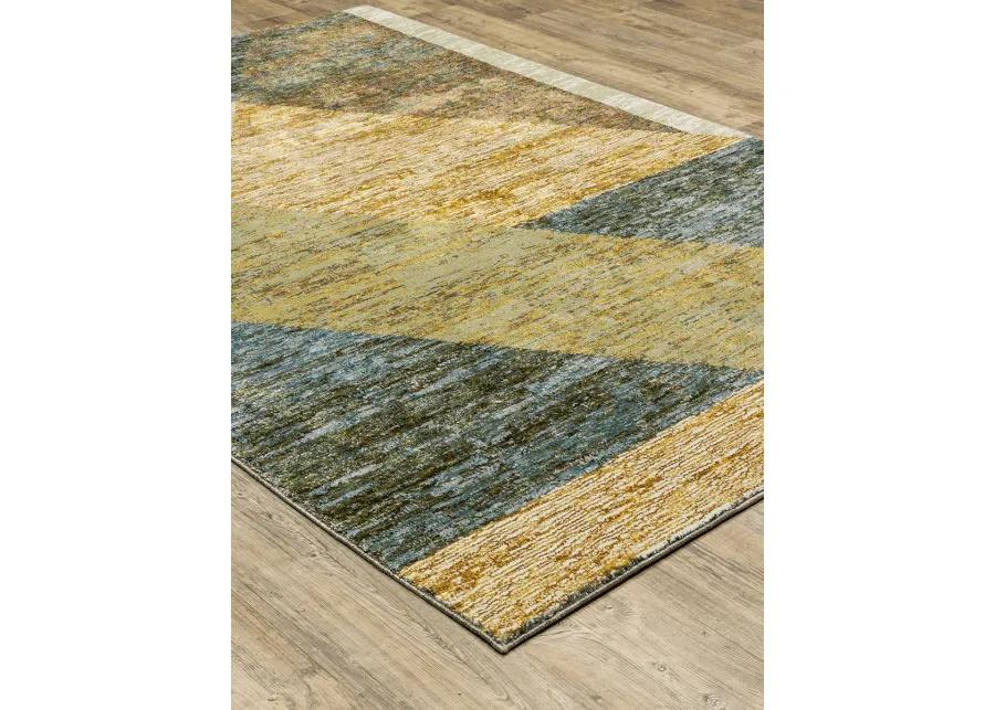 Strada 6'7" x 9'6" Gold Rug