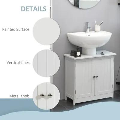 Bathroom Space Saver: White Pedestal Sink Storage Cabinet