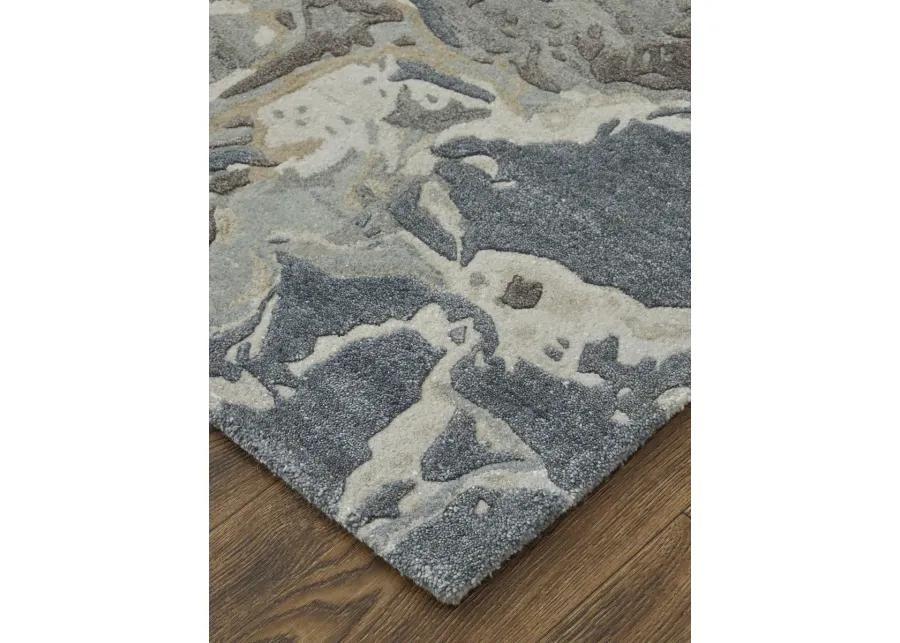 Zarah 8918F 5' x 8' Blue/Taupe/Green Rug