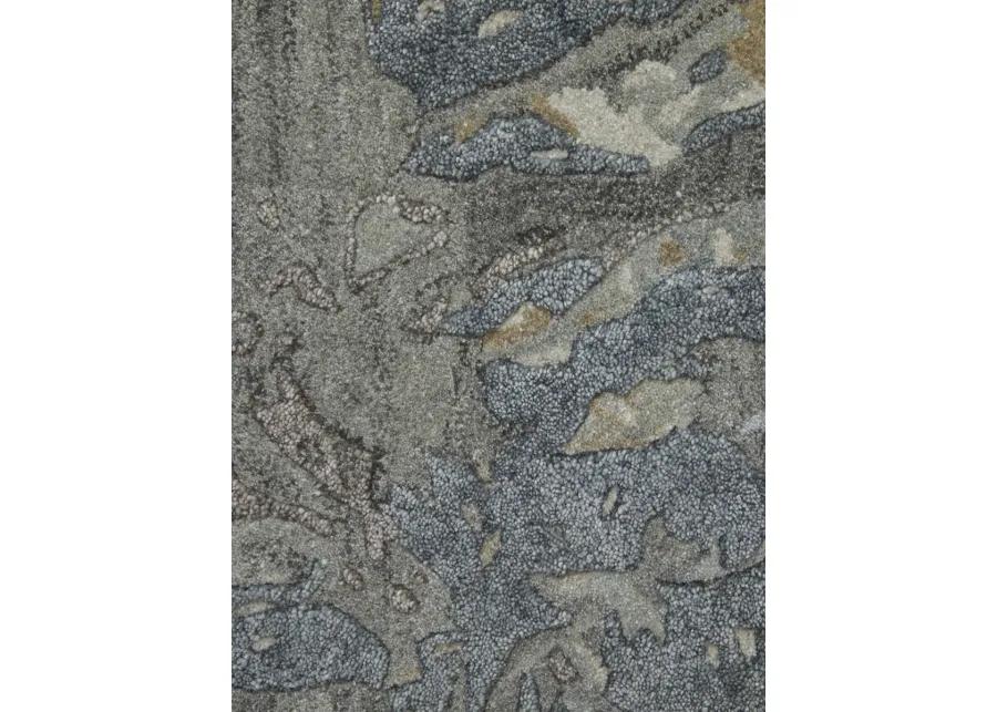 Zarah 8918F 5' x 8' Blue/Taupe/Green Rug