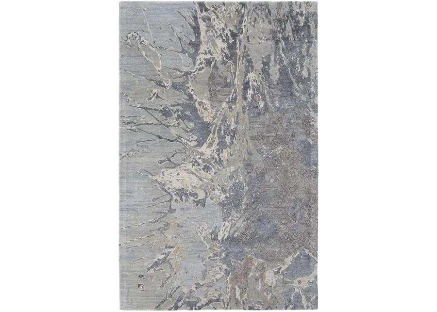 Zarah 8918F 5' x 8' Blue/Taupe/Green Rug