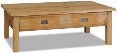 vidaXL Coffee Table Solid Teak 39.4"x23.6"x13.8"