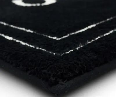 His Ebony 2' x 3' 4" Bath Mat