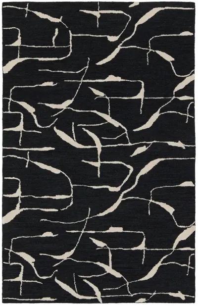 Mallino By Nikki Chu Noir Black 8' x 10' Rug