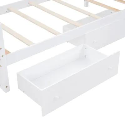 Merax L-shaped Loft Bed  with Platform Bed