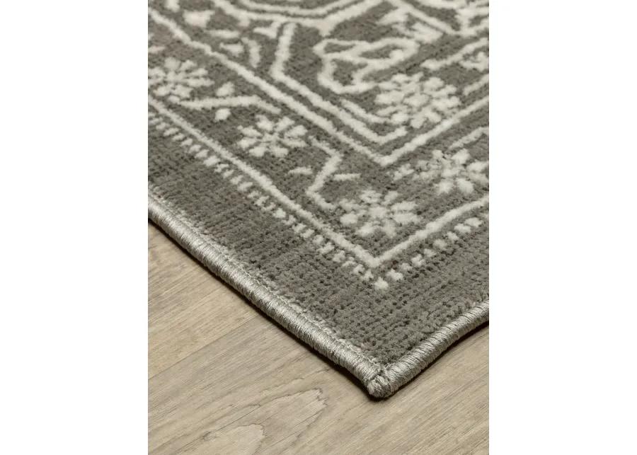 Intrigue 7'10" x 10'10" Grey Rug