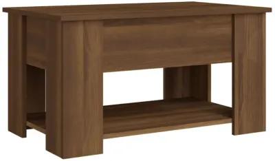 vidaXL Coffee Table Brown Oak 31.1"x19.3"x16.1" Engineered Wood