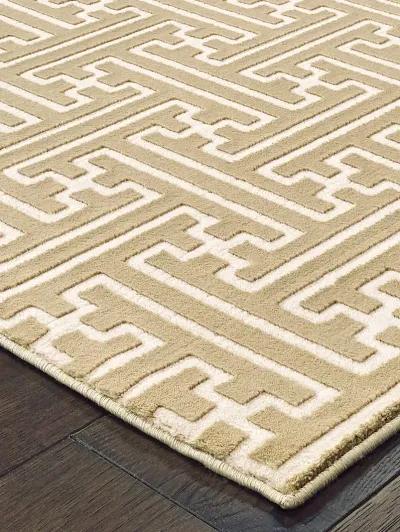 Bowen 9'10" x 12'10" Gold Rug