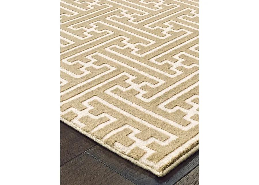 Bowen 9'10" x 12'10" Gold Rug