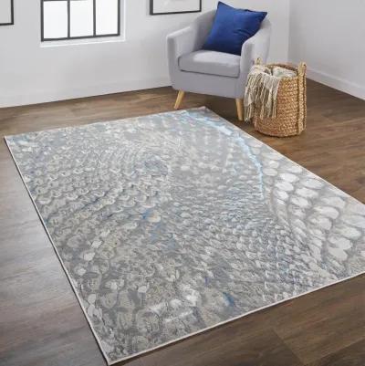 Azure 3403F Blue/Silver/Gray 13' x 20' Rug