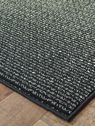 Luna 7'10" x 10'10" Black Rug