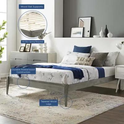 Modway - June Queen Wood Platform Bed Frame