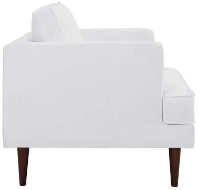 Modway Agile Upholstered Fabric Contemporary Modern Lounge Accent Arm Chair In White