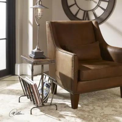 Uttermost Sonora Industrial Magazine Accent Table