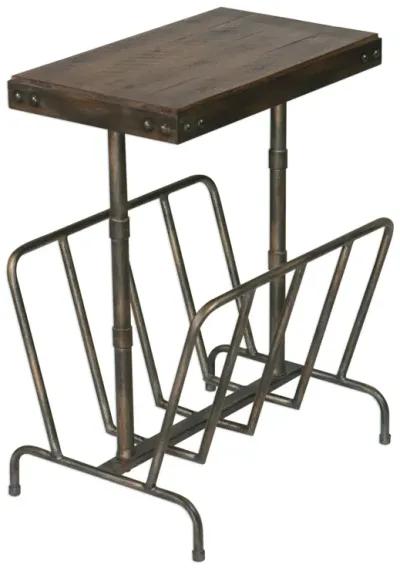 Uttermost Sonora Industrial Magazine Accent Table