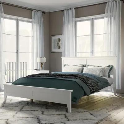 Modern Solid Wood Queen Platform Bed