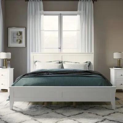 Modern Solid Wood Queen Platform Bed