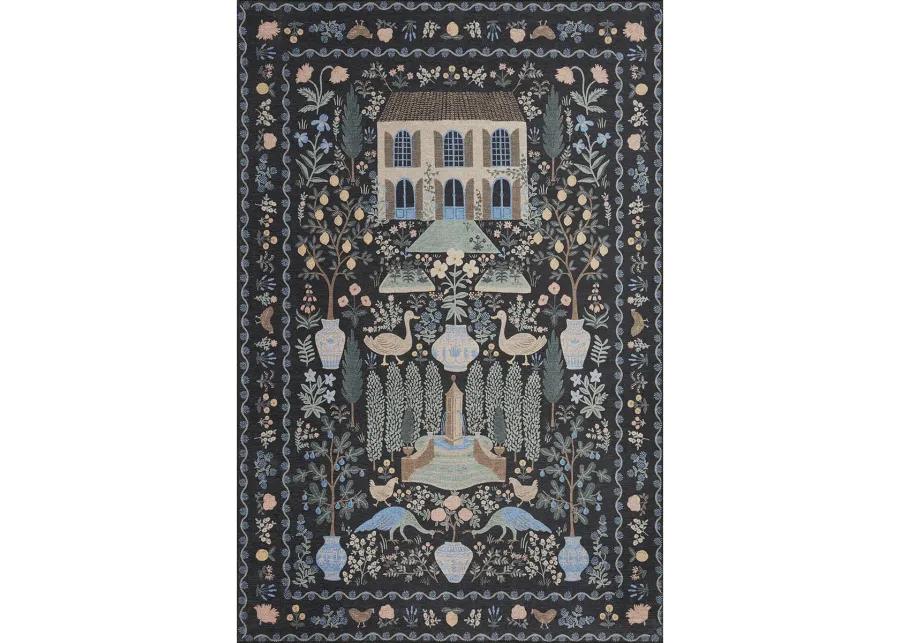 Menagerie MEN03 Black 7'6" x 9'6" Rug