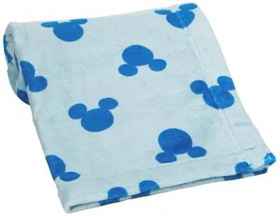 Lambs & Ivy Disney Baby Forever Mickey Mouse Blue Soft Fleece Baby Blanket