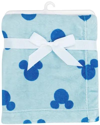 Lambs & Ivy Disney Baby Forever Mickey Mouse Blue Soft Fleece Baby Blanket