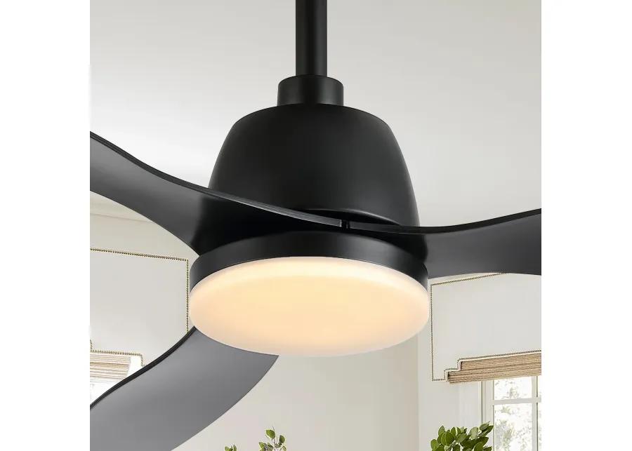 Audie Classic Industrial Iron/Plastic Integrated LED Ceiling Fan