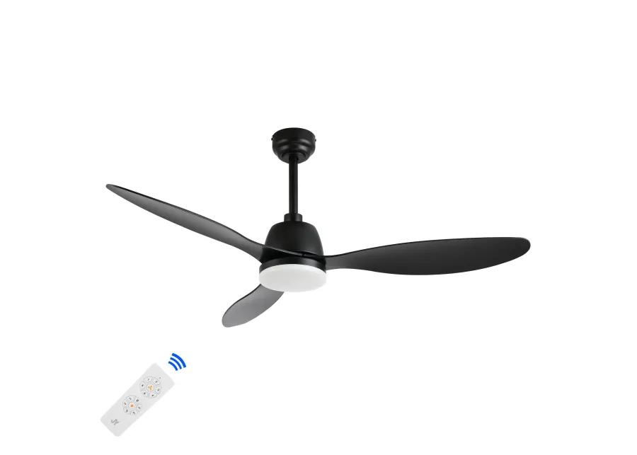 Audie Classic Industrial Iron/Plastic Integrated LED Ceiling Fan