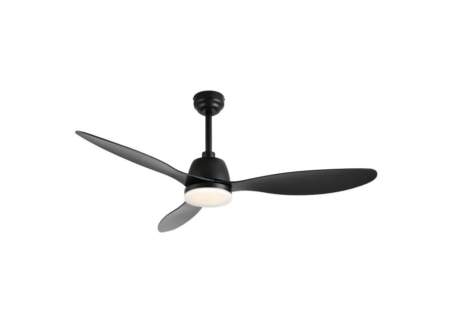 Audie Classic Industrial Iron/Plastic Integrated LED Ceiling Fan