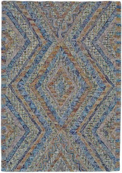 Isleta 8443F Blue/Brown/Orange 8' x 10' Rug