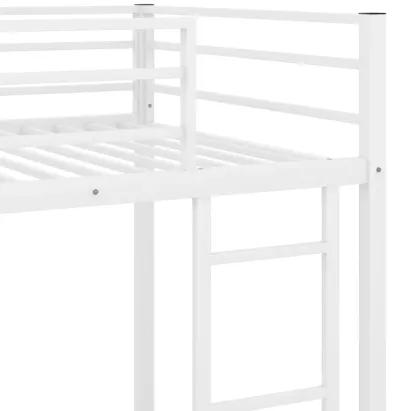 Merax Twin over Twin Metal Low Bunk Bed with Ladder