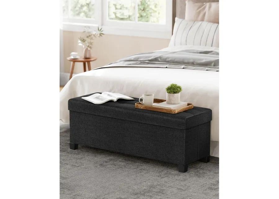 Storage Ottoman Bench for Bedroom, Living Room, or Entryway