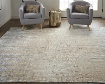 Laina 39G9F Tan/Brown/Blue 4' x 6' Rug