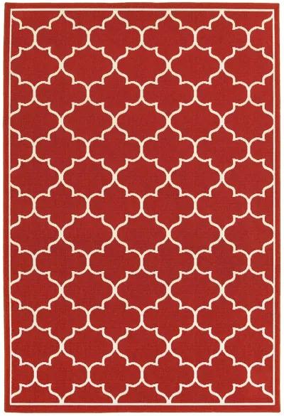 Meridian 5'3" x 7'6" Red Rug