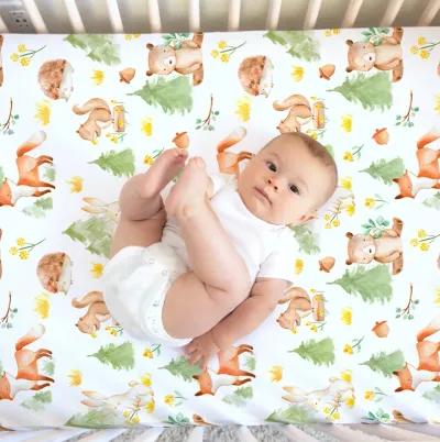 Super Soft Fitted Crib Sheet - Forest Friends