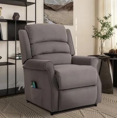 MONDAWE Chenille Fabric Power Lift Recliner Chair for Elderly with 8-Point Massage and Remote Control