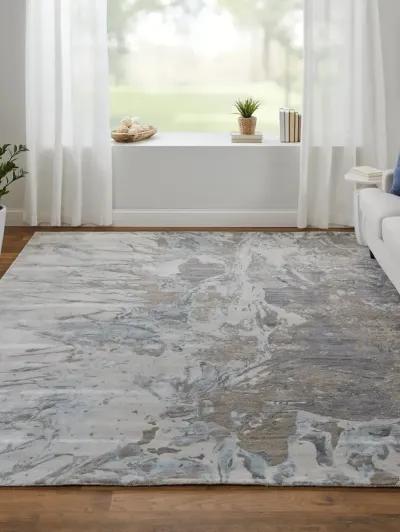 Zarah 8918F 12' x 15' Gray/Tan/Blue Rug