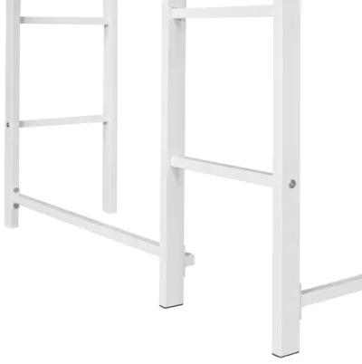 Merax Loft Bed Frame with 2 Built-in Ladders