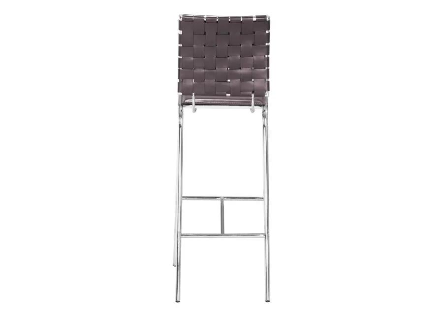 Belen Kox Cross Barstool Espresso