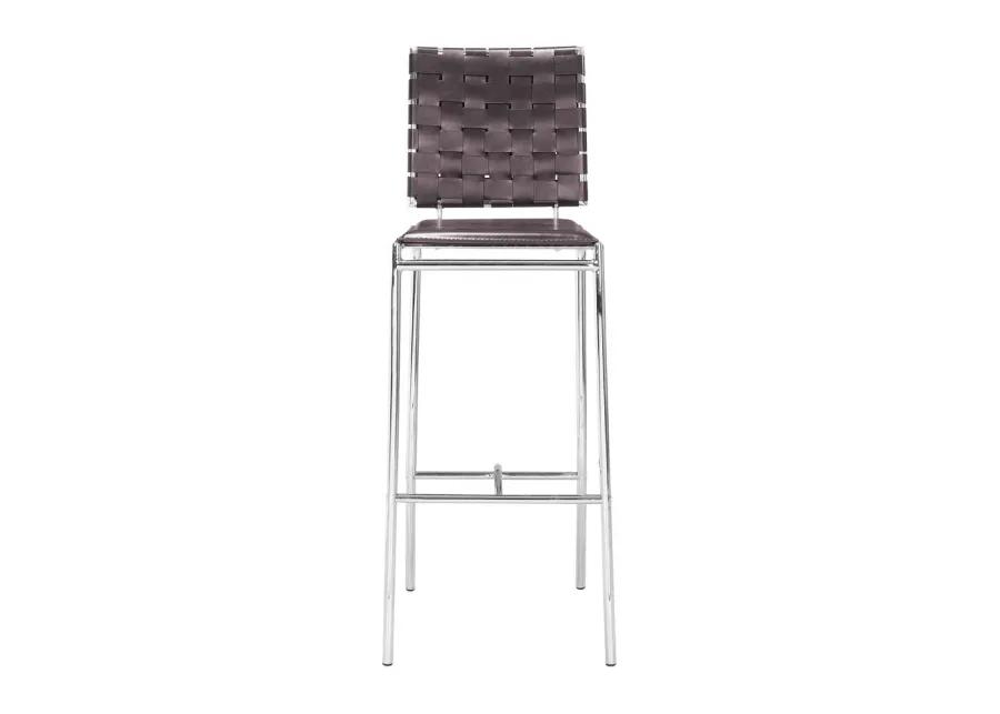 Belen Kox Cross Barstool Espresso