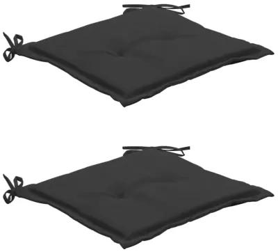 vidaXL Garden Chair Cushions 2 pcs Anthracite 19.7"x19.7"x1.2"